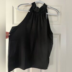 NWT GAP Black Silk Halter Top